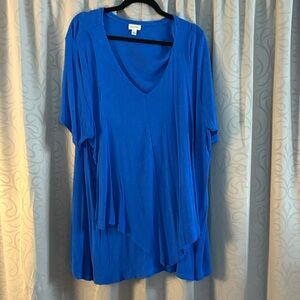 Avenue Royal Blue V-Neck Tunic